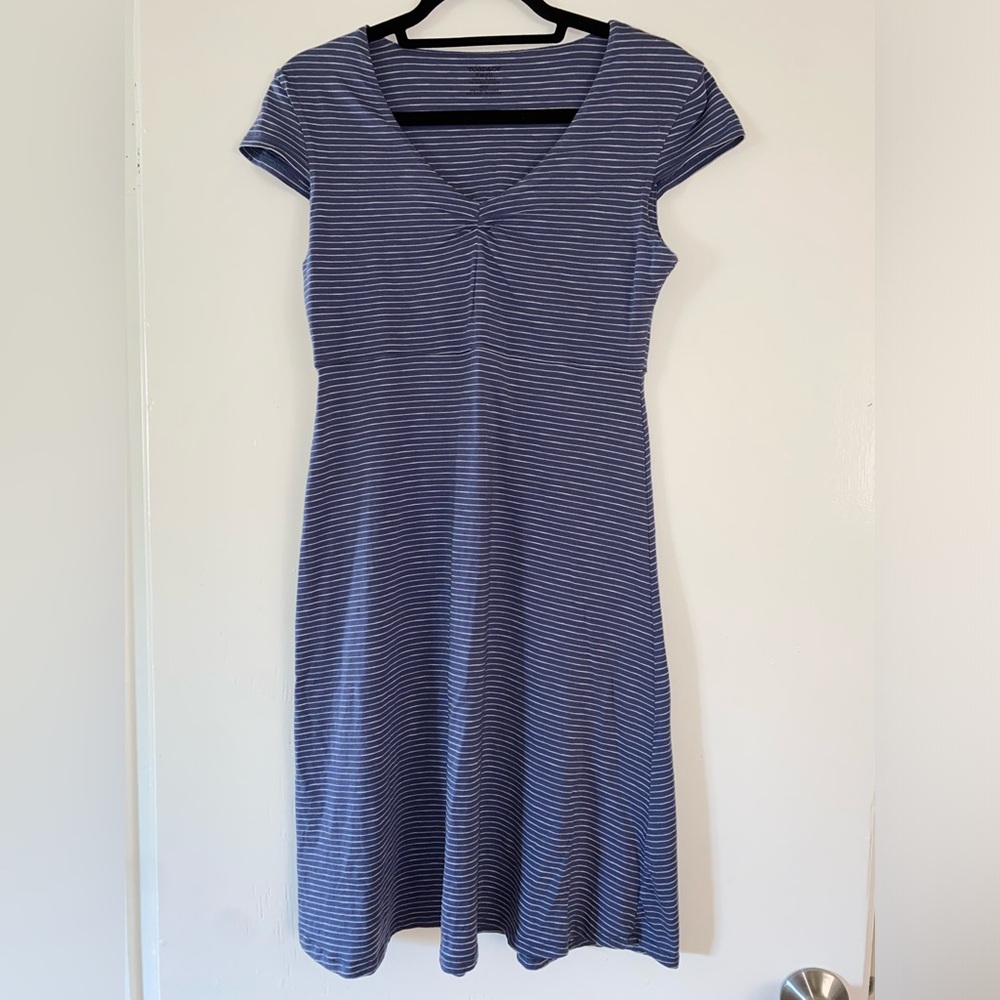 Toad and co blue and white striped dress - sz S